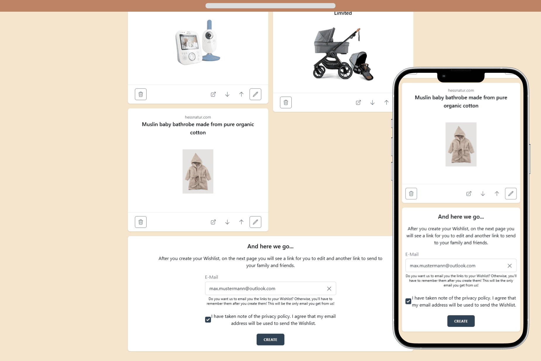 How to create your Wishlist