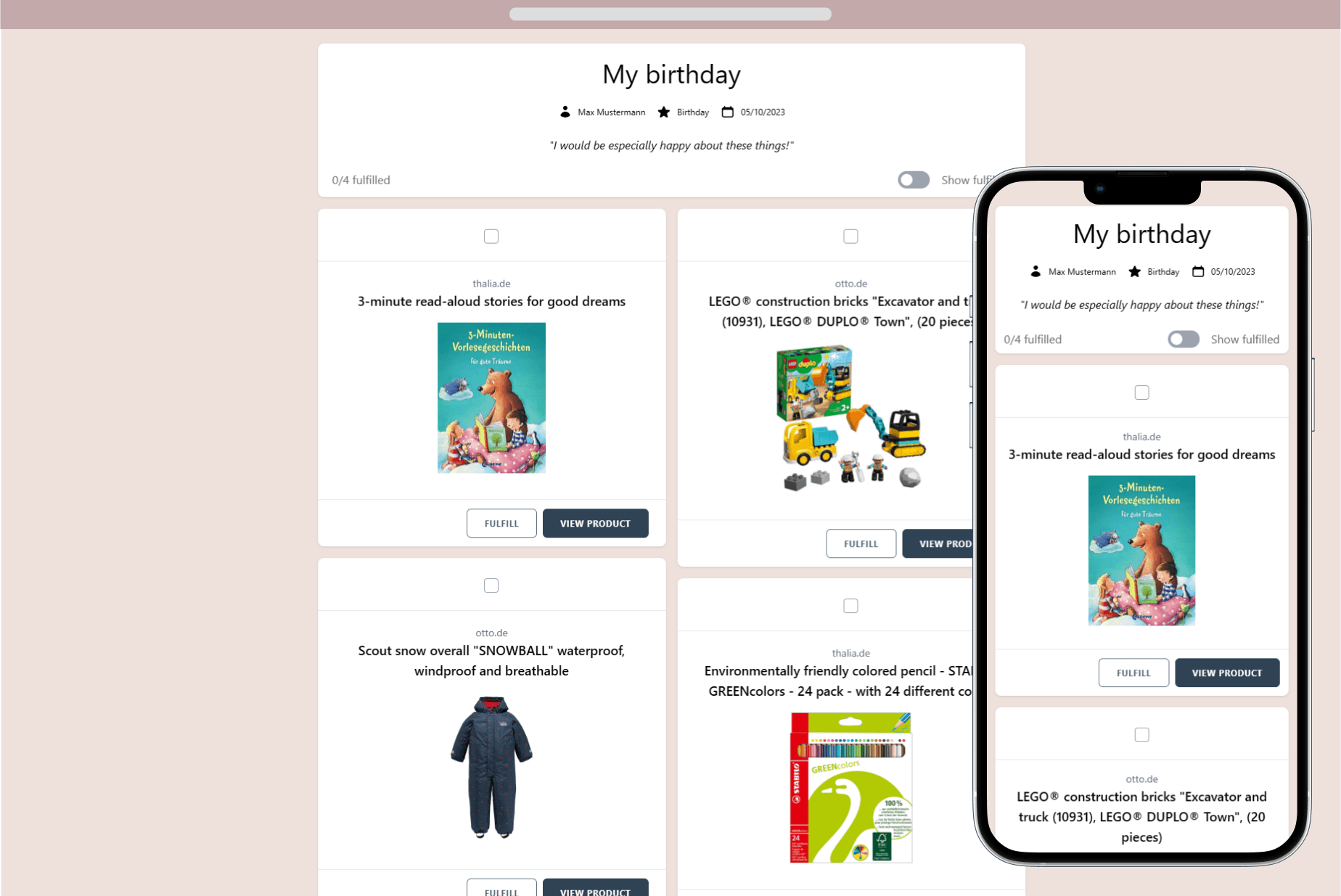 This is how your guests fulfil your wishes