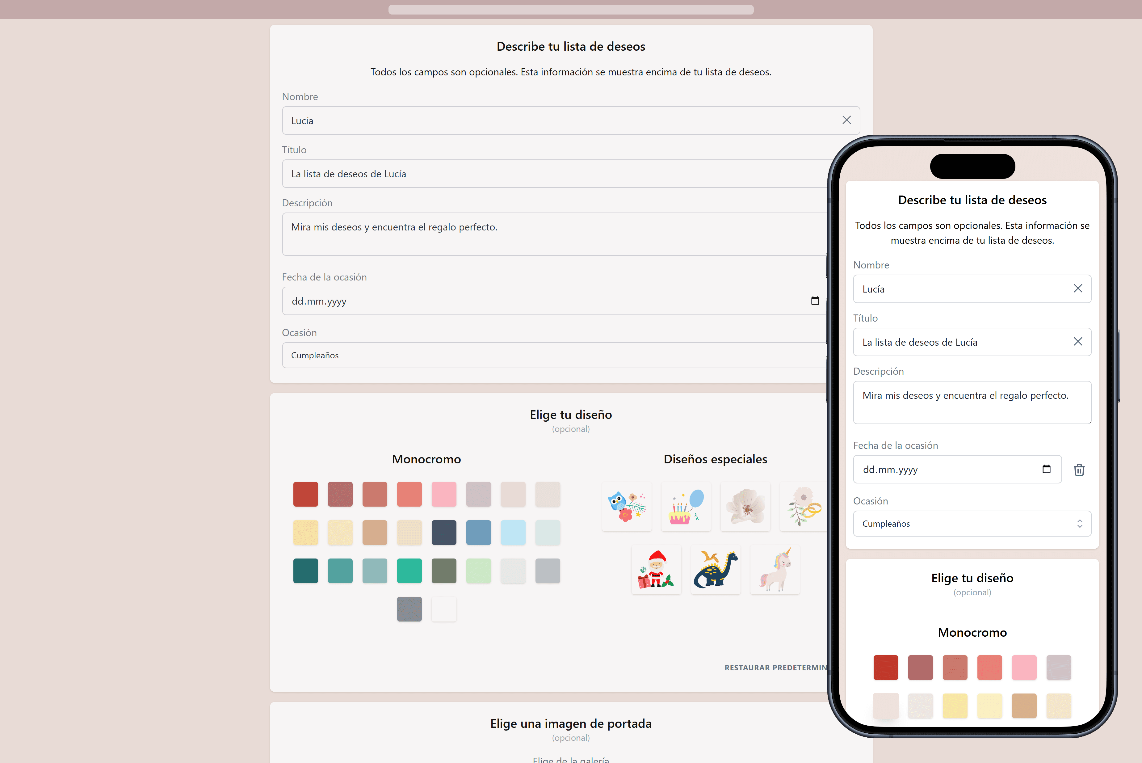 Cómo añadir detalles a tu lista de deseos