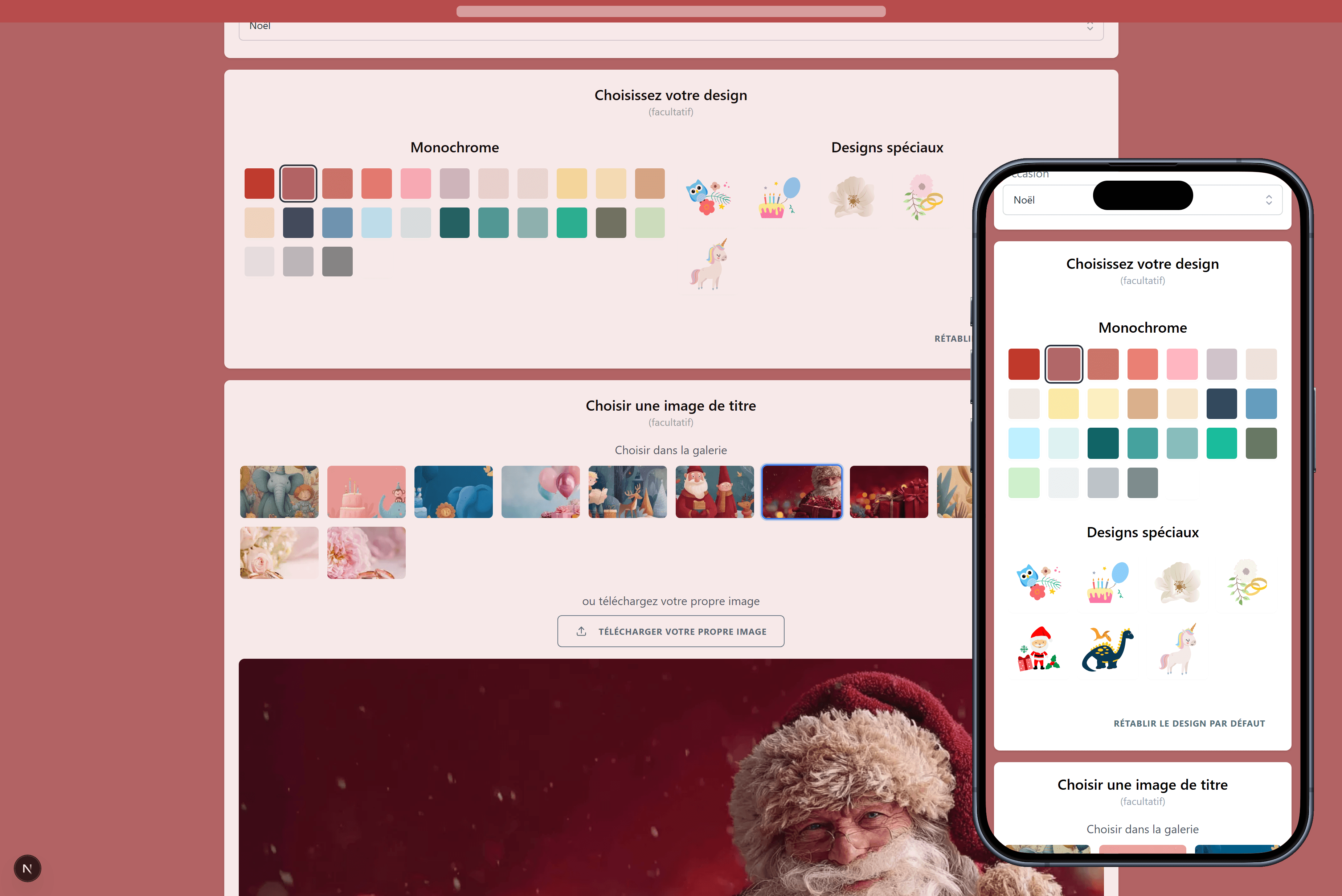 Les designs que vous pouvez choisir pour votre liste